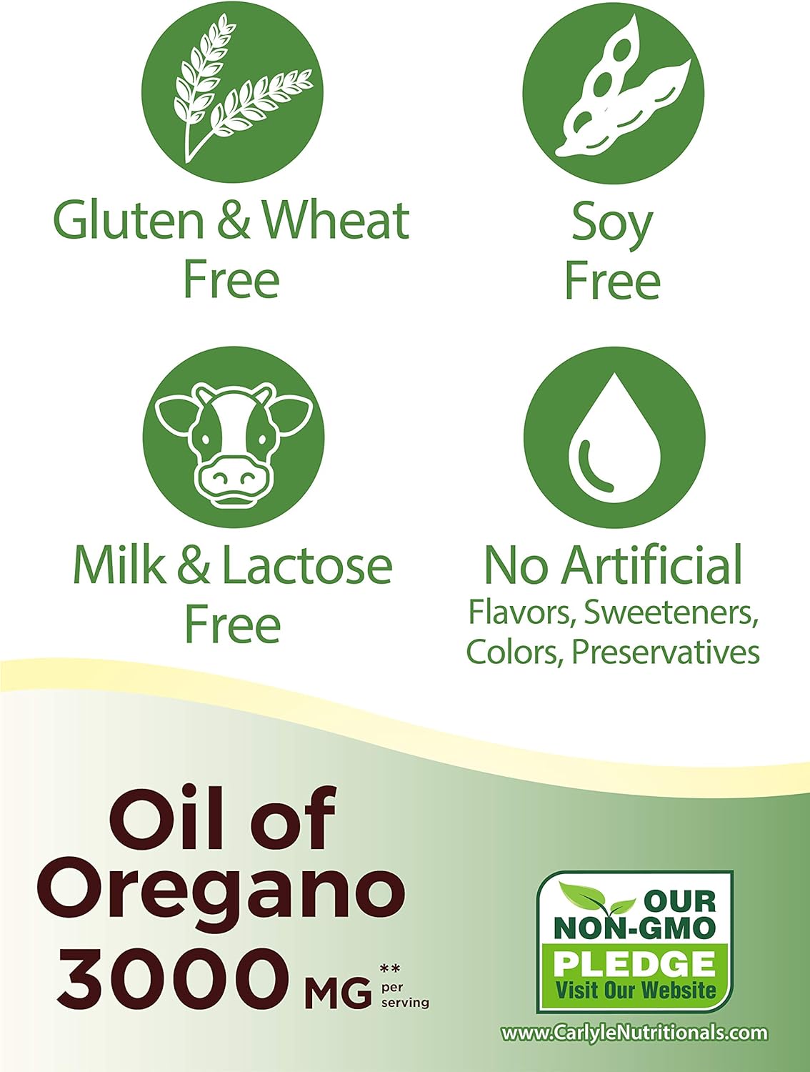 Oregano Oil 3000mg | 150 Softgel Capsules | Non-GMO and Gluten Free Supplement | Contains Carvacrol | Max Potency Extract | by Carlyle: Health & Personal Care