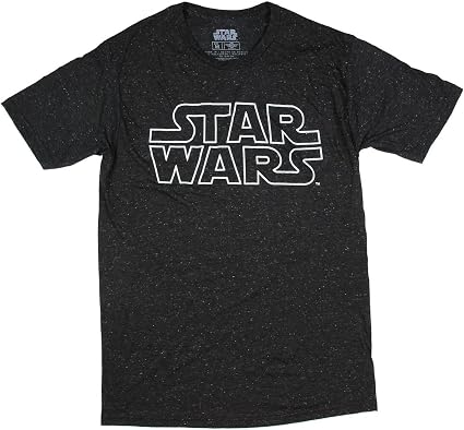 Amazon.com: Star Wars Logo Black Licensed Graphic T-Shirt: Clothing