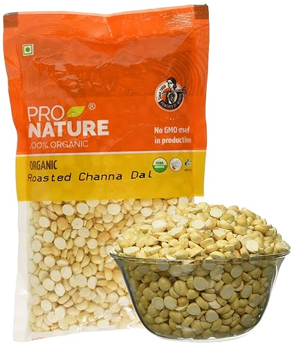 Pro Nature 100% Organic Roasted Channa Dal, 200g