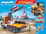 Playmobil Action Heroes Construction Lorry with Crane view 2