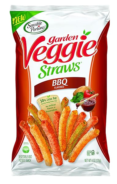 SENSIBLE PORTIONS GARDEN VEGGIE STRAWS, BBQ, 6 OZ