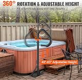 VEVOR 360° Rotatable Hot Tub Handrail, Adjustable 48-63in, 600lbs Capacity view 4
