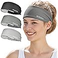 Sukeen Workout Headbands for Women, Moisture Wicking Sweat Band Headbands for Women Non Slip, Cooling Headband Sweatbands for Women, Running Headband for Yoga, Gym Workout, Sports, Womens Headbands