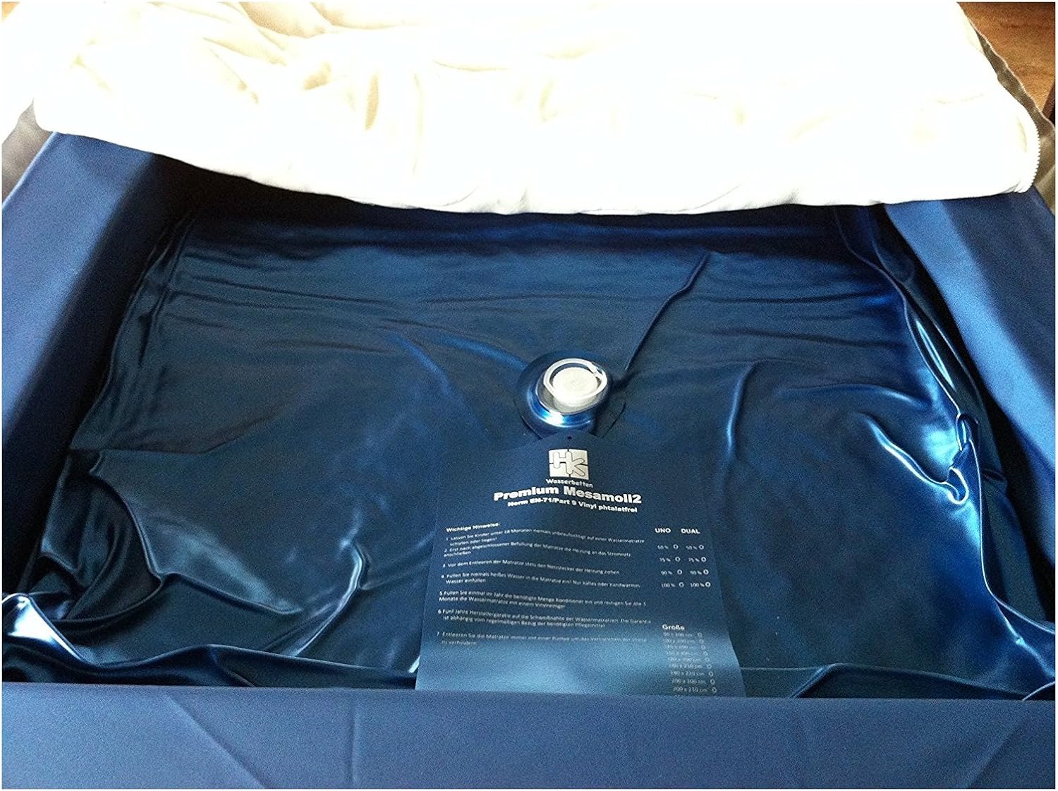 Wasserkern-Set Für Softside-Wasserbett 180x200cm - Dual Mit 90% Beruhigung & Sicherheitsfolie
