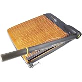 Westcott 12'' TrimAir Wood Guillotine Paper Cutter &amp; Paper Trimmer, 30 Sheet (15106)