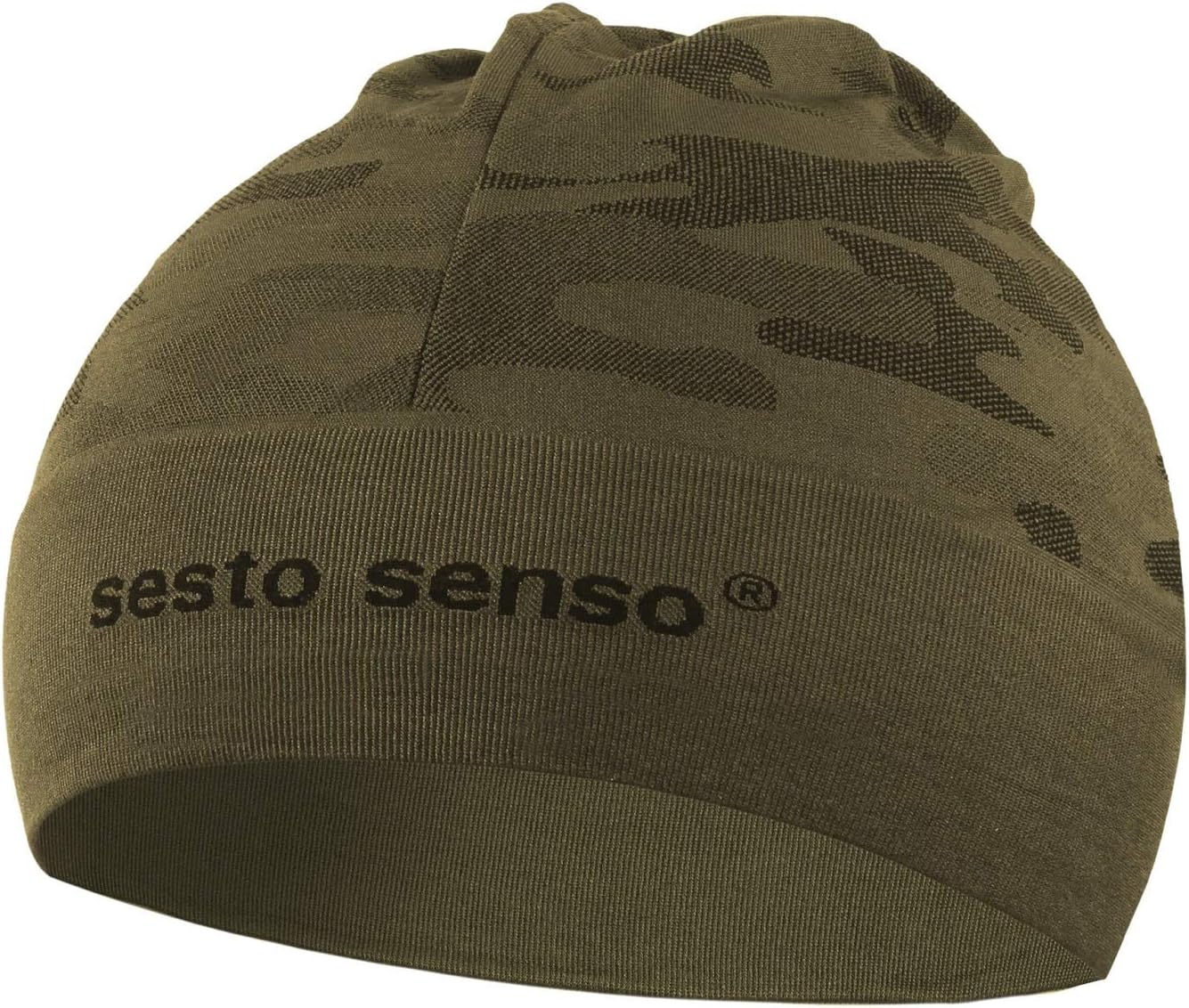Sesto SensoUnisex Beanie Hat Camouflage Thermo Hats Camo Winter Cap Windproof Ski Snowboard Cycling Cap Universal Size