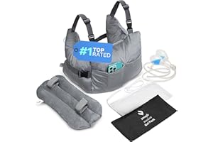 Zomaple Mastectomy Recovery Pillow + Strap, Seat Belt Cover & Shower Lanyard – Post-Op Essentials, Breast Augmentation/Reduction & Mastectomy Recovery Supplies – Washable Cover for Comfort & Support