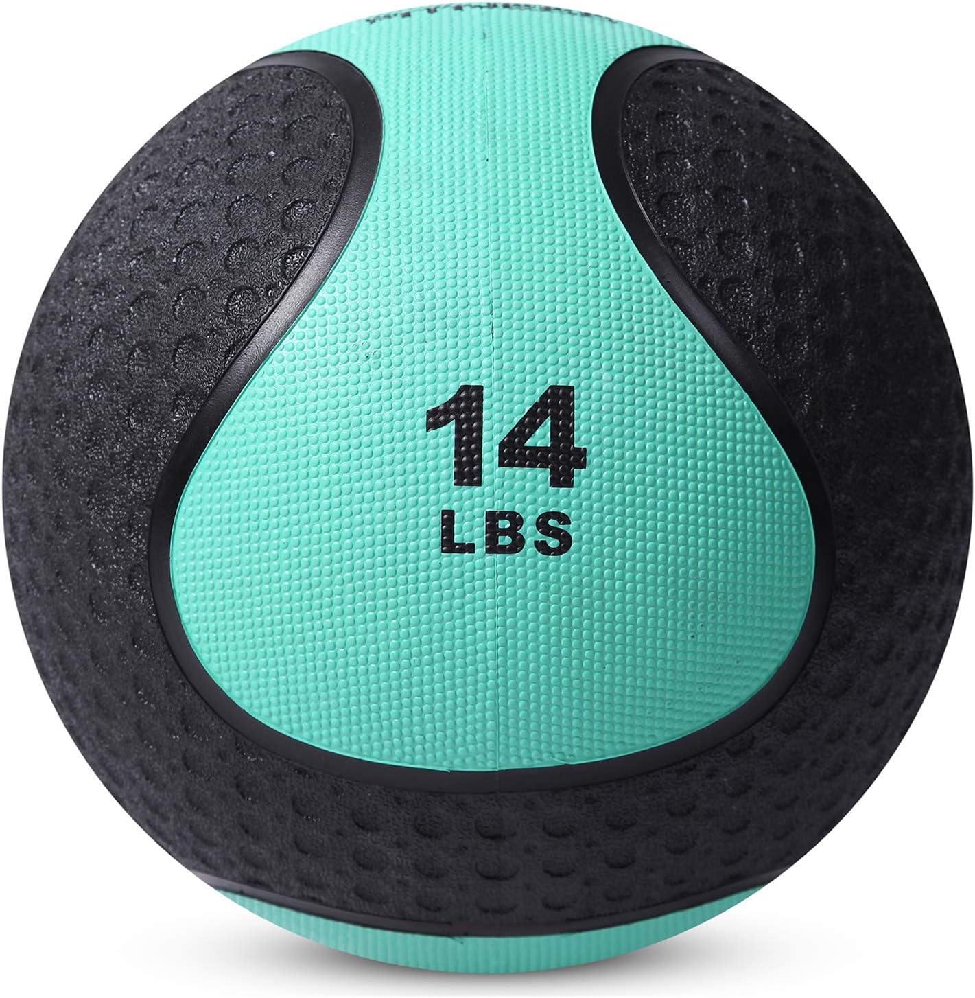 Medicine Exercise Ball with Dual Texture for Superior Grip by Day 1 Fitness - 14 Pounds - Fitness Balls for Plyometrics, Workouts - Improves Balance, Flexibility, Coordination : Sports & Outdoors