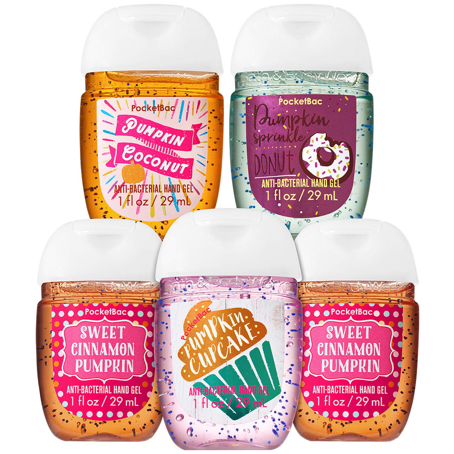 Bath and Body Works PUMPKIN PARTY 5Pack PocketBac Hand