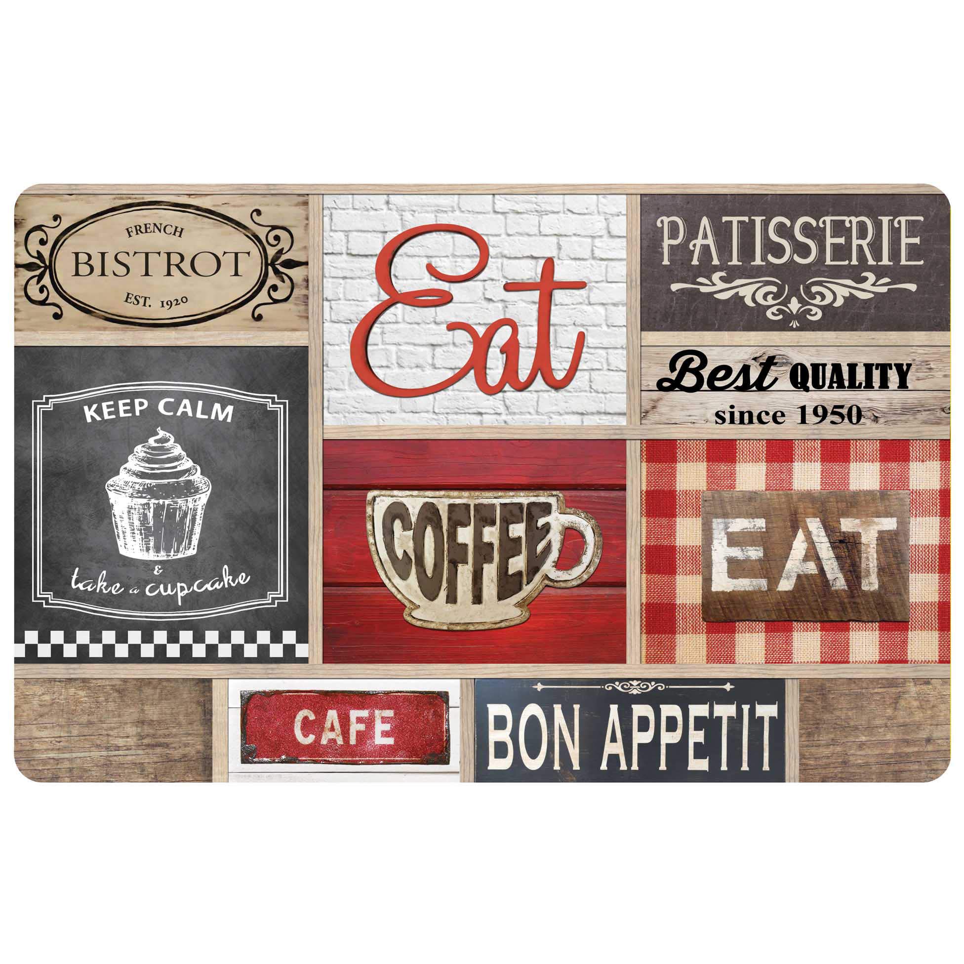 douceur d'intérieur, Coffee Shop Place Mat 28.5 x 44 cm Polypropylene Opaque