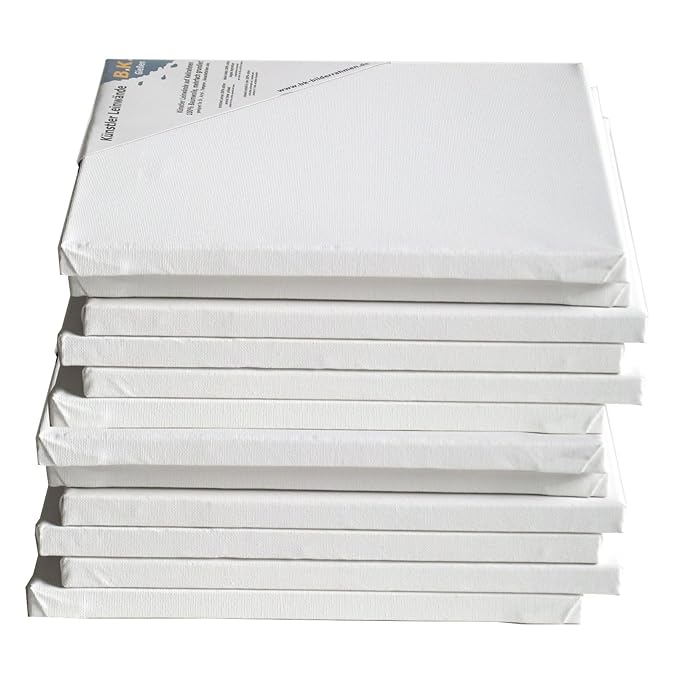 12 LEINWÄNDE AUF KEILRAHMEN von XTRADEFACTORY 20x20 cm Leinwand