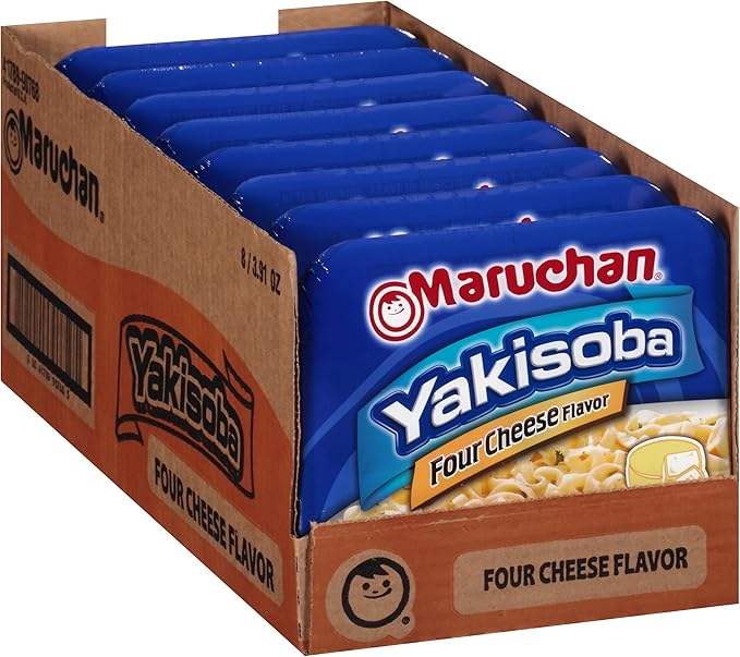 Maruchan Yakisoba Four Cheese 8 Case 3.91Ounce Packages (Pack of 8) by