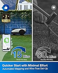 ECOVACS Goat O1000 RTK Robot Lawn Mower, Perimeter