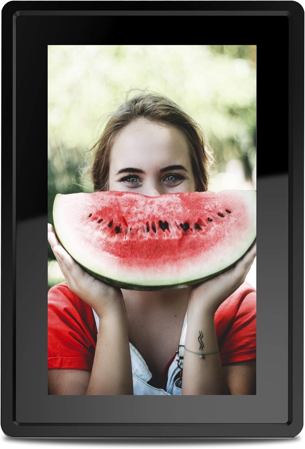 Feelcare 7 Inch 16GB Smart WiFi Digital Picture Frame, Send Photos or Small Videos from Anywhere, Touch Screen, IPS LCD Panel, Wall-Mountable, Portrait and Landscape(Black) : Electronics