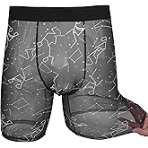 Evankin Mens Valentines Boxer Briefs, Funny Novelty Underwear, Long Leg Breathable Trunks Lingerie Underpants Shorts