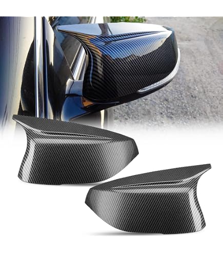 Carbon Fiber Print Mirror Cover Caps For 2014-2023 Infiniti Q50 & 2017-2022 Q60 (X-Style) 9 thumbnail image