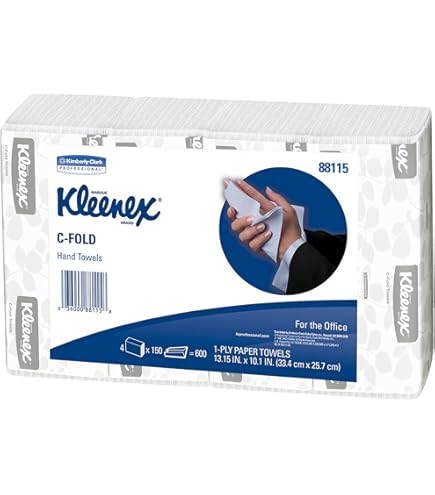 Amazon.com: Kleenex C-Fold Hand Towel,1 Ply - 150 Sheets/Bundle