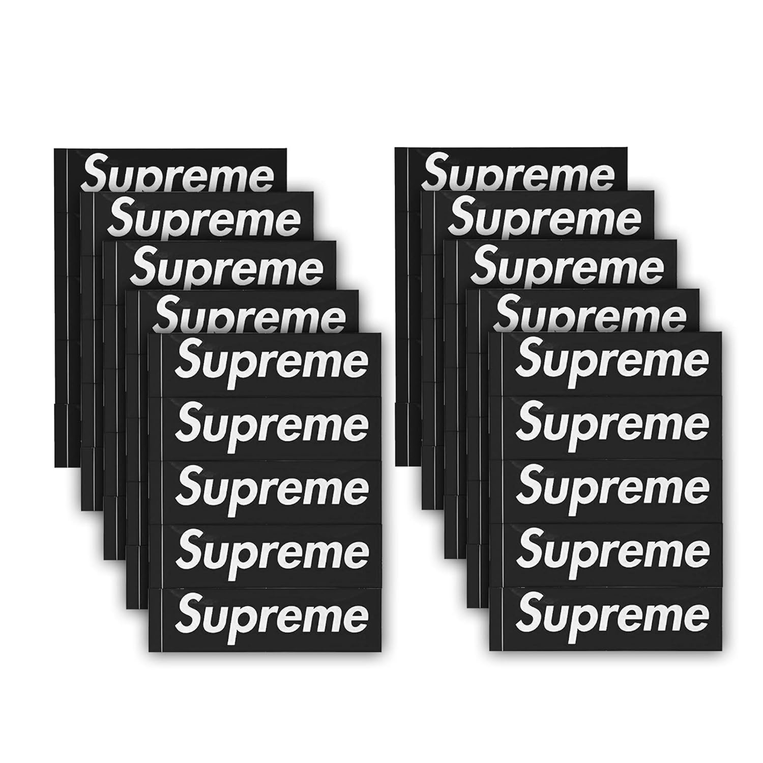 Supreme Red Box Logo Sticker Replica Classic Supreme PVC Decals 100Pcs