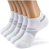 MONFOOT Men's/Women's 3-10 Pairs Silky Dry Athletic Cushion Ankle Socks, Multipack