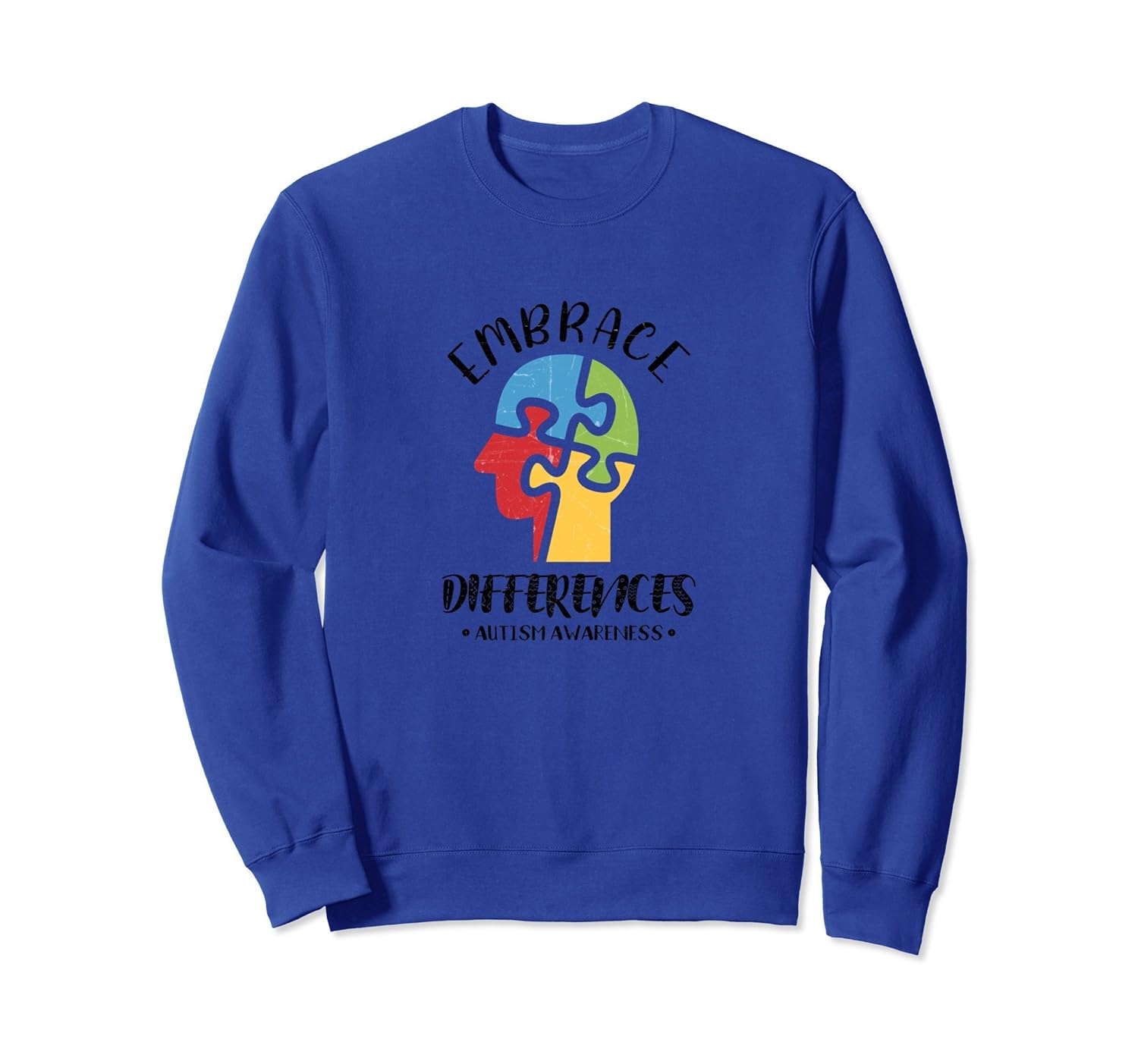 Embrace Differences Sweatshirt Autism Awareness Support Gift-anz