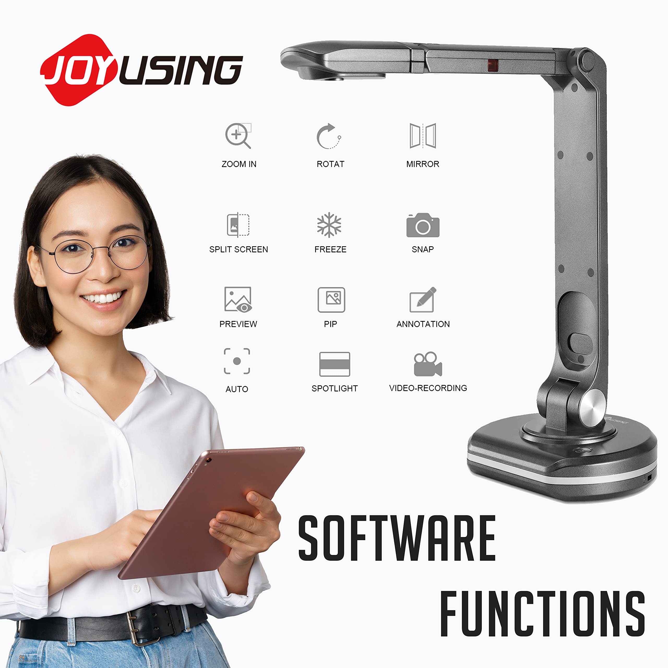 JOYUSING V500S Joy-DocCam Document Camera, 1/4