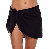 SHU-SHI Womens Bathing Suit Cover Up Sarong Pareo Beach Skirt Short Sarong Wrap