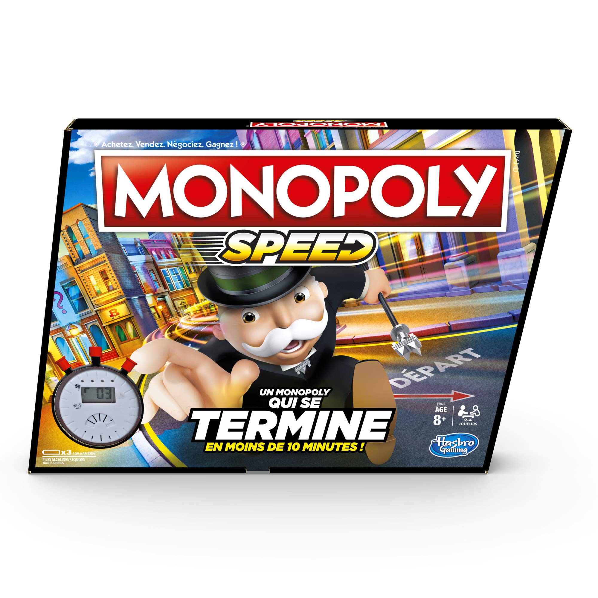 Monopoly Speed societe-game plate- French version, E7033101,
