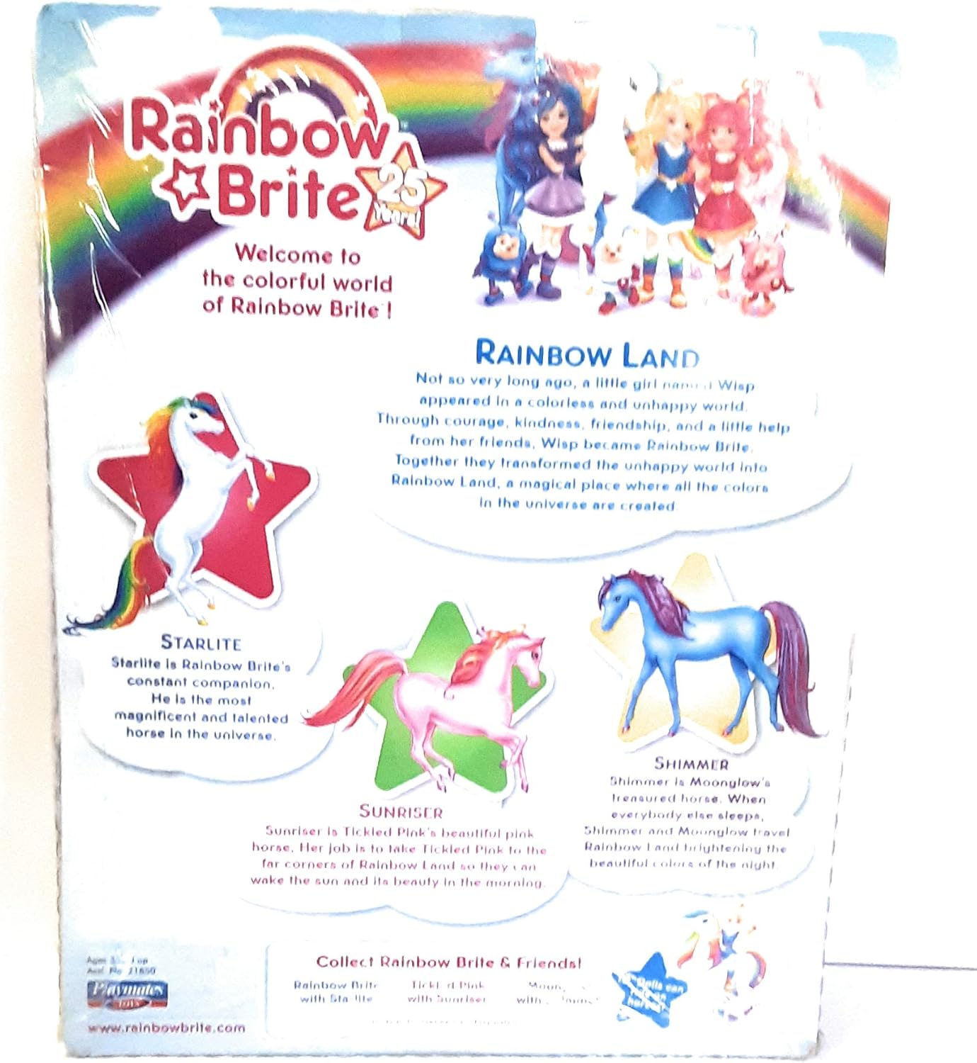 Amazon Com Rainbow Brite Tickled Pink Sunriser Horse Toys Games
