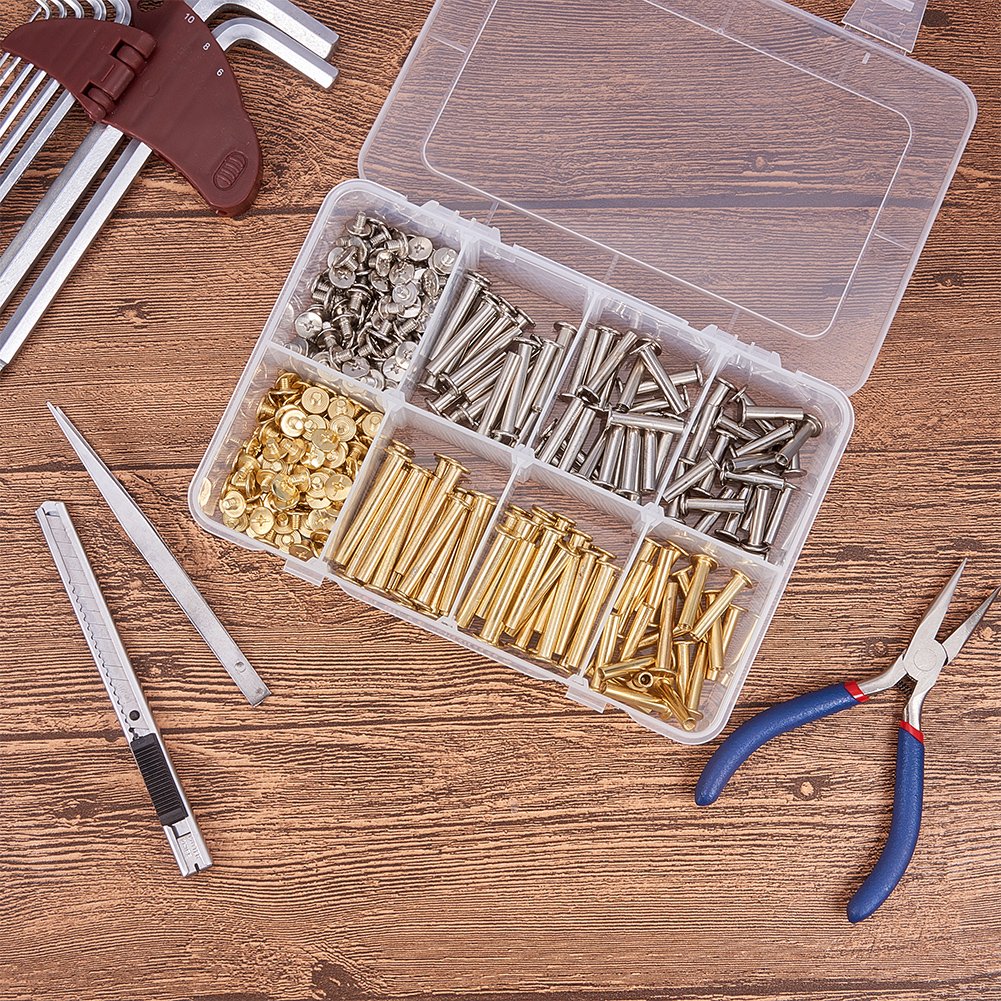 Organizer Perline Ricamo Scatola Organizer Per Diamond Painting - 28 Scomparti Trasparenti, 2 Pezzi Organizer Plastica - 9