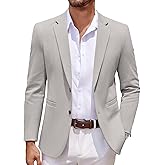 COOFANDY Men's Casual Knit Blazer Two Button Lightweight Sport Coats Suit Jacket