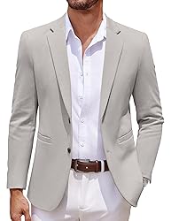 COOFANDY Men's Casual Knit Blazer Two Button