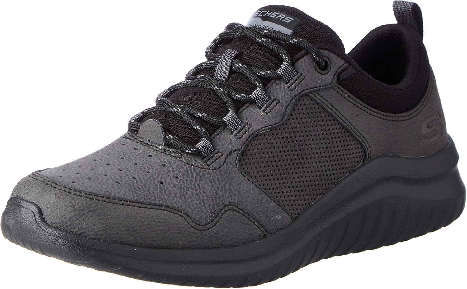 black skechers white sole