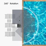 Purple Leaf 3 x 3.65 m Garden Cantilever Parasol Grey view 6