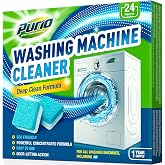 PURIO Washing Machine Cleaner Tablets 24-Ct Deep Cleaning Formula Washer Machine Cleaner Top Load &amp; Front Load Standard &amp; HE Washers