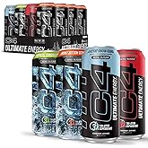Cellucor C4 Ultimate | Pre Workout Sugar Free Energy Drink Official Variety Pack | Tri-Stim Experience with 300mg Caffeine + TeaCrine + Dynamine | 16oz (Pack of 12)