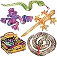 Toysmith Sand-filled Shimmering Reptiles, 1 Count (Assorted Colors and Styles)
