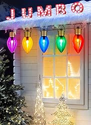Brightown Jumbo C9 Christmas Pathway Lights Outdoor