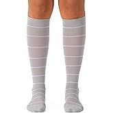 Comrad Nylon Knee High Socks - 20-30mmHg Firm Compression Socks - Soft & Breathable Support Socks