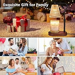 seenlast Candle Warmer Lamp with Timer Dimmer