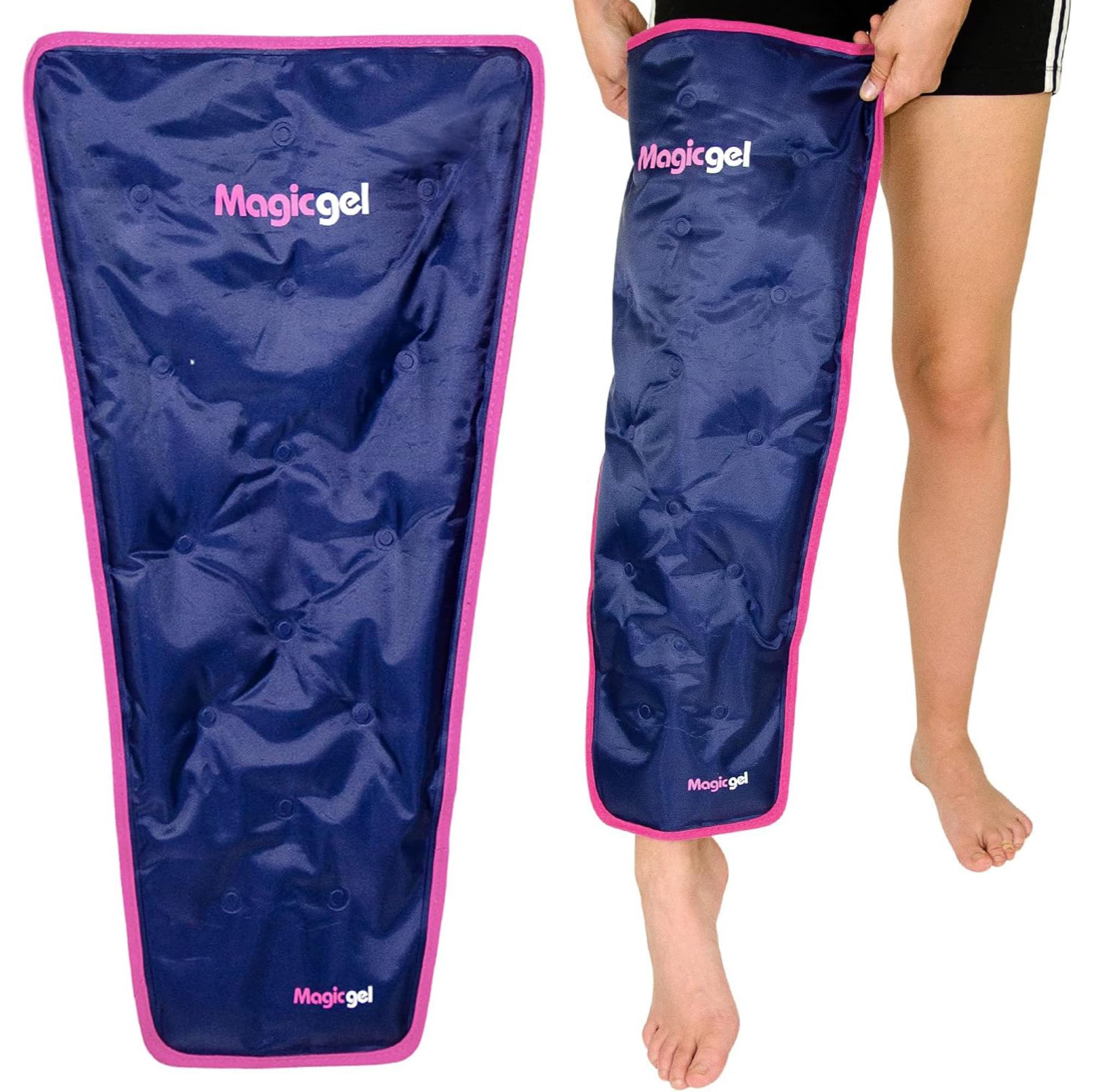 Magic Gel Leg Ice Pack - Professional Cold Therapy - Reduces Pain, Swelling & Inflammation - Reusable for Injuries, Sprains, Arthritis & More