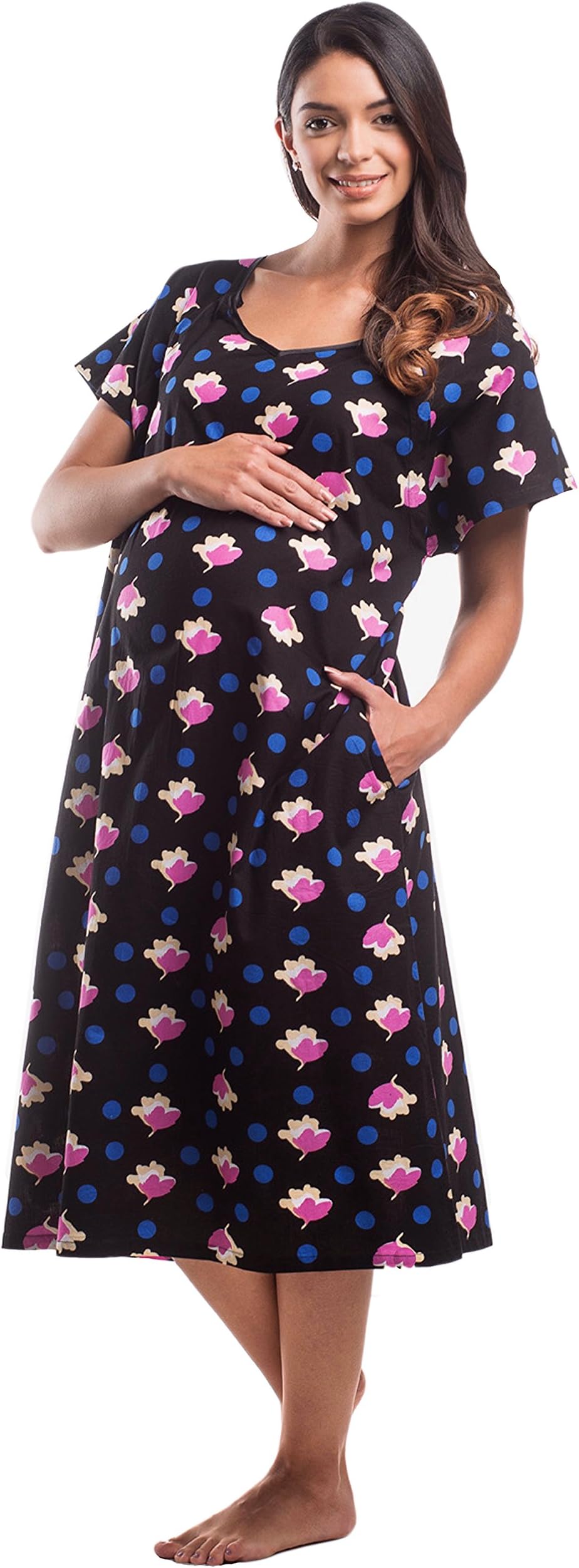 Designer Hospital Delivery Gown Maternity/Birthing/Labor