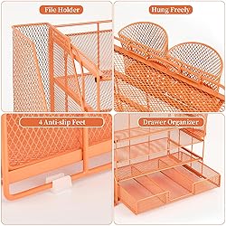 gianotter Paper Letter Tray Organizer with File