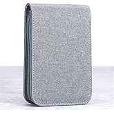Lanxivi 12 Fountain Pen Case, Rollerball Pen Case Gray Color, Waterproof Canvas Pen Display Holder Organizer Bag