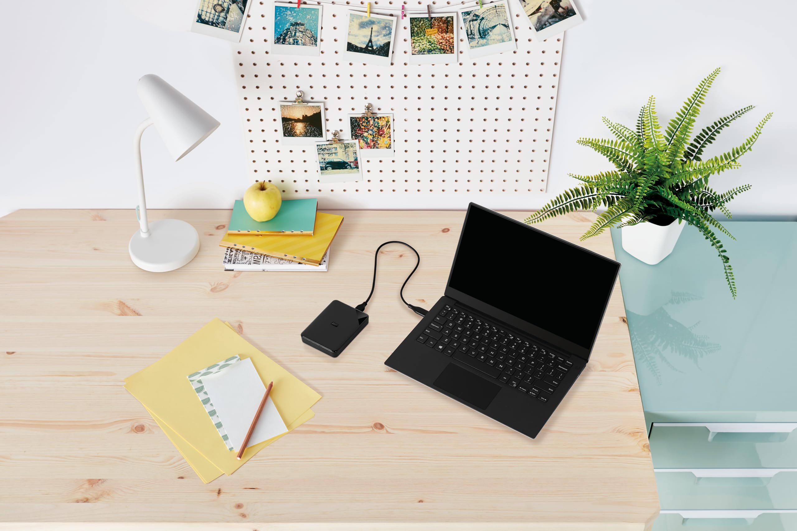 Wd 2Tb Elements Ae Portable External Hard Drive, Superspeed Usb 3.2 Gen 1/Usb 3.0, Plug-And-Play, Formatted For Windows, Black - View 6