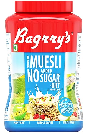Bagrrys No Added Sugar Crunchy Muesli Jar, 1000g
