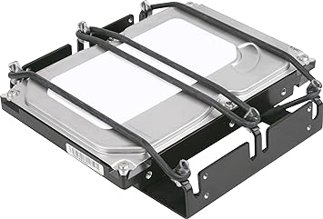 Sharkoon Hdd-Vibe-Fixer 5.25 Festplatten-Einbaurahmen zur Entkopplung von Festplatten im PC-Gehäuse