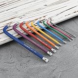 YUFANYA 9PC Torx Key Set T10-T50 Multi Colour Coded Allen Wrench view 5