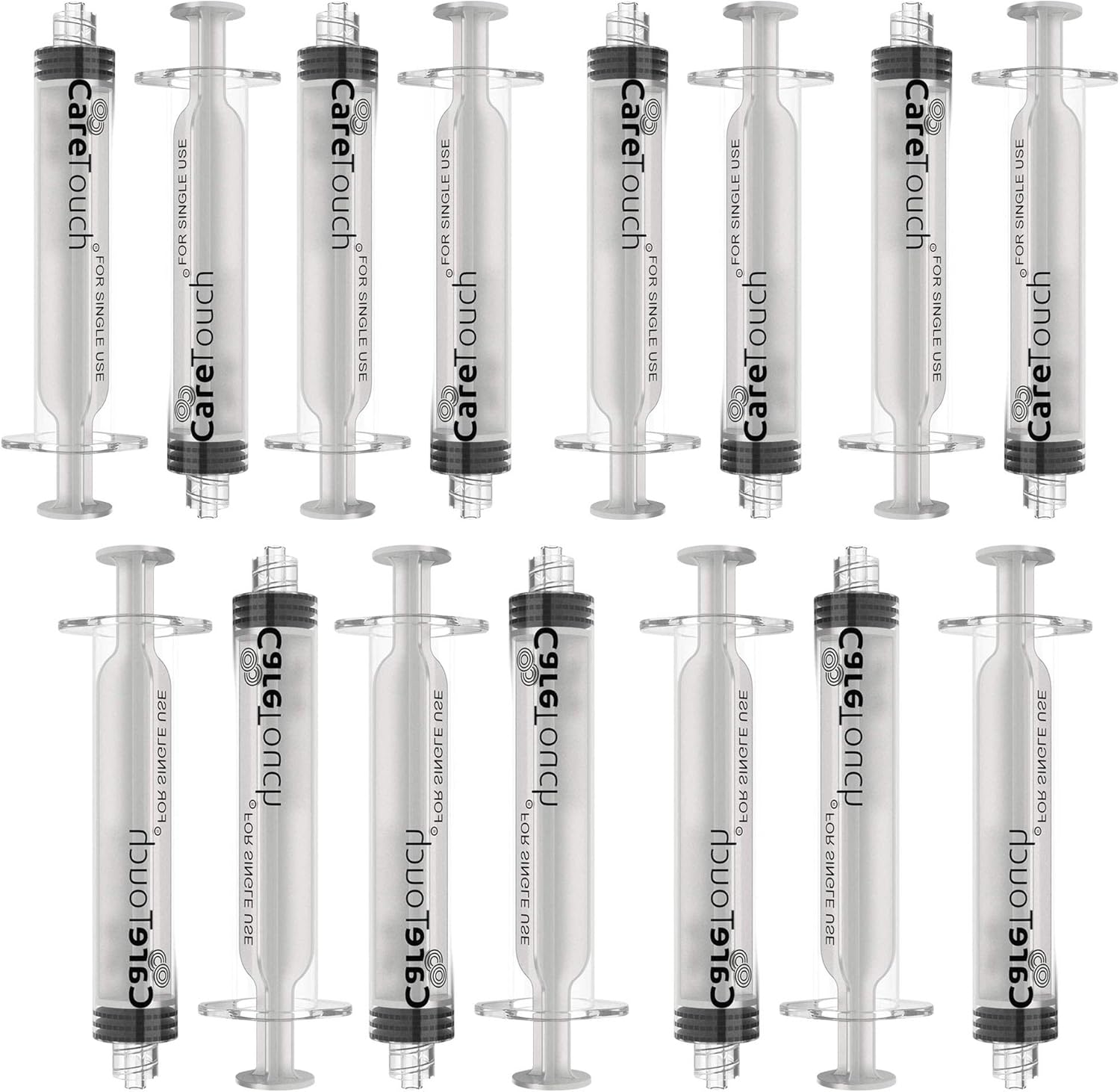 10ml Oral Syringe – 15 Syringes with Covers by Care Touch - Great for Oral Medicine and Home Care: Health & Personal Care