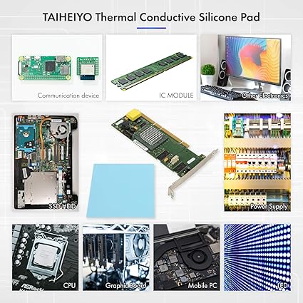 Amazon Co Jp Taiheiyo 高熱伝導シリコーン 熱伝導性シリコーンシート 100x100 厚み多種選択可 0 5 1 0 2 0 3 0 4 0 5 0 柔らかソフトタイプで隙間をスペーシング 高熱伝導性3 5w Mk 放熱 シート 外寸100 100 厚1 0 Diy 工具 ガーデン