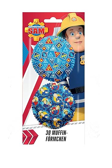 Feuerwehrmann Sam 30 teiliges Muffin Backset Muffinförmchen